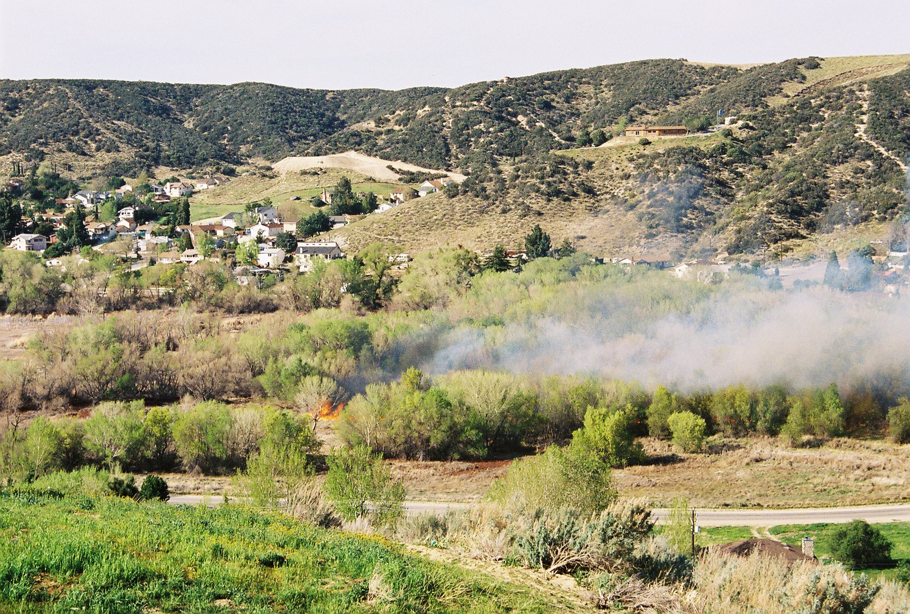 Fire moving